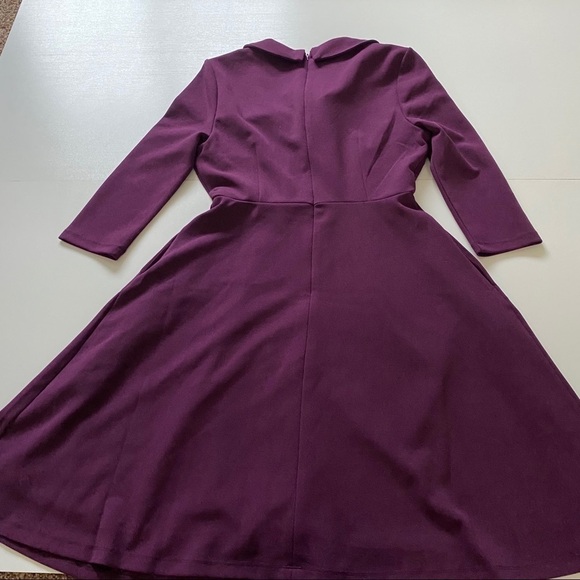 Alexia admor zoey neck tie fit flare dress small - Picture 7 of 9